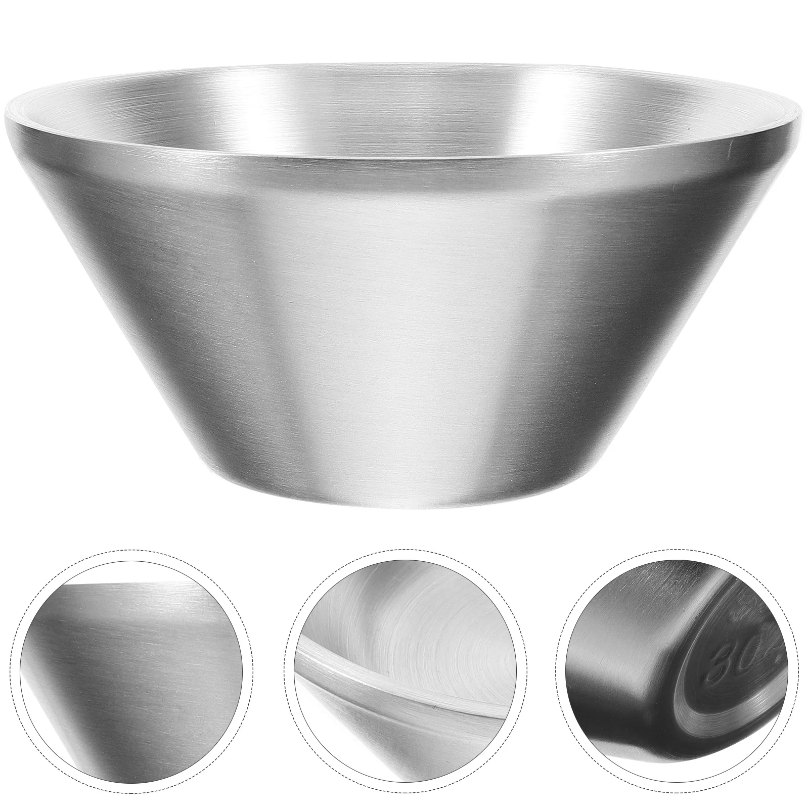 وعاء قابل لإعادة الاستخدام من الفولاذ المقاوم للصدأ كوب حلاقة محمول للرجال سعة كبيرة أداة حلاقة منزلية لوازم الحلاقة العناية باللحية #4