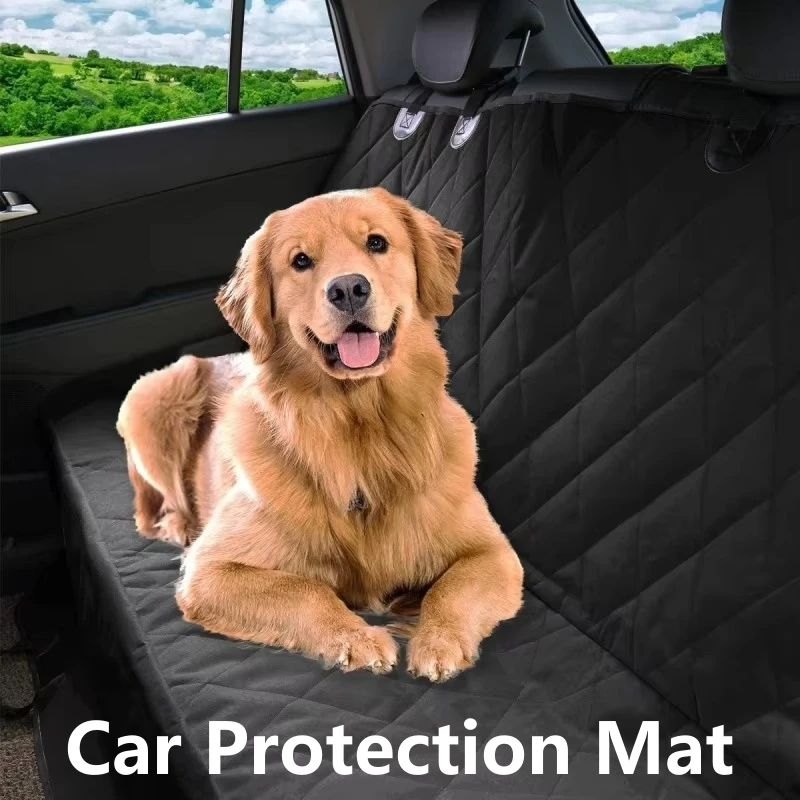 Waterproof Pet Dog Car Seat Cover Protector Waterproof Slip-resistant Anti-bite Car Back Seat Cover Protector Pad Universal Size