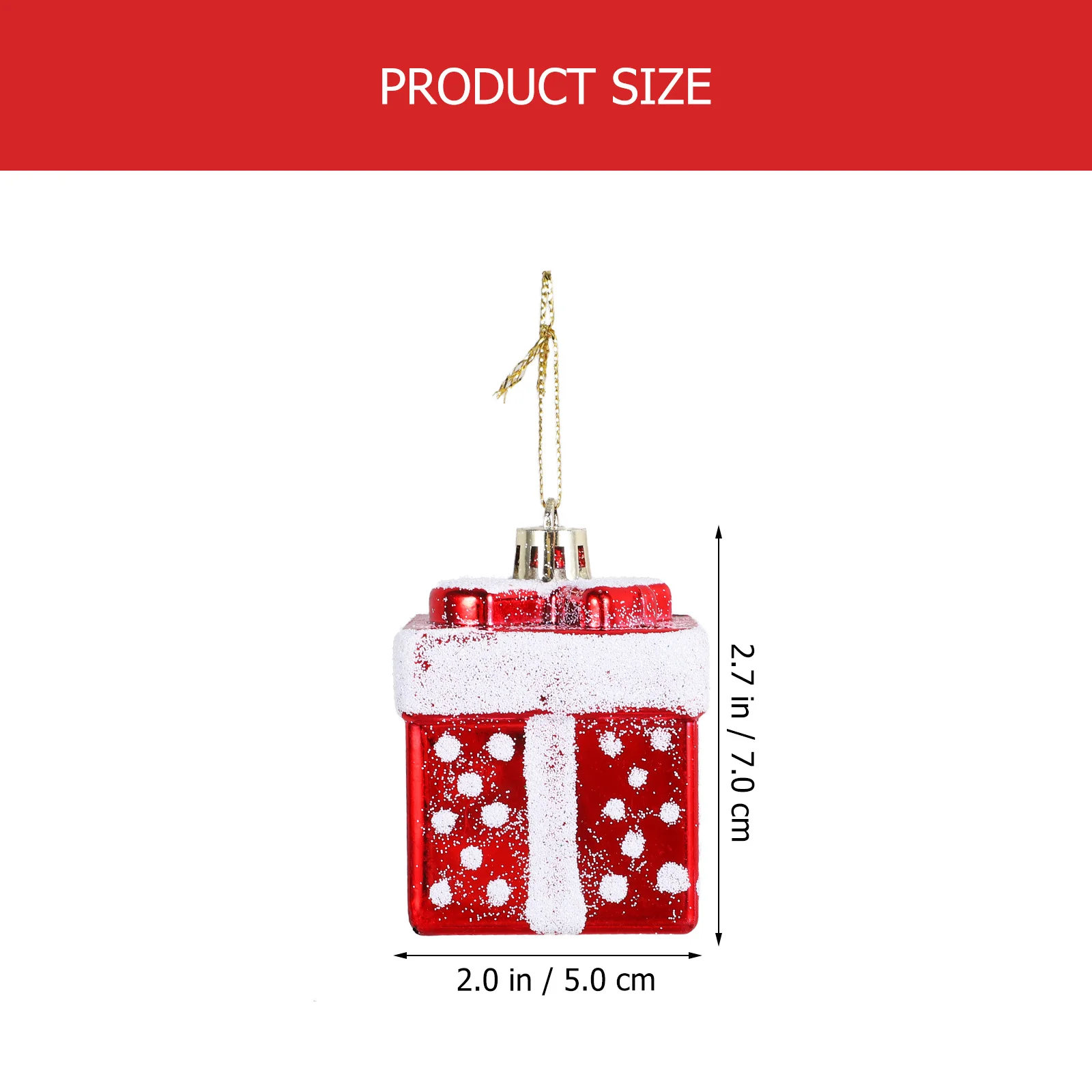 

4Pcs Xmas Tree Hanging Decor Christmas Ornaments Plastic Decorative Pendants for Holiday Party Scene Layout Supplies