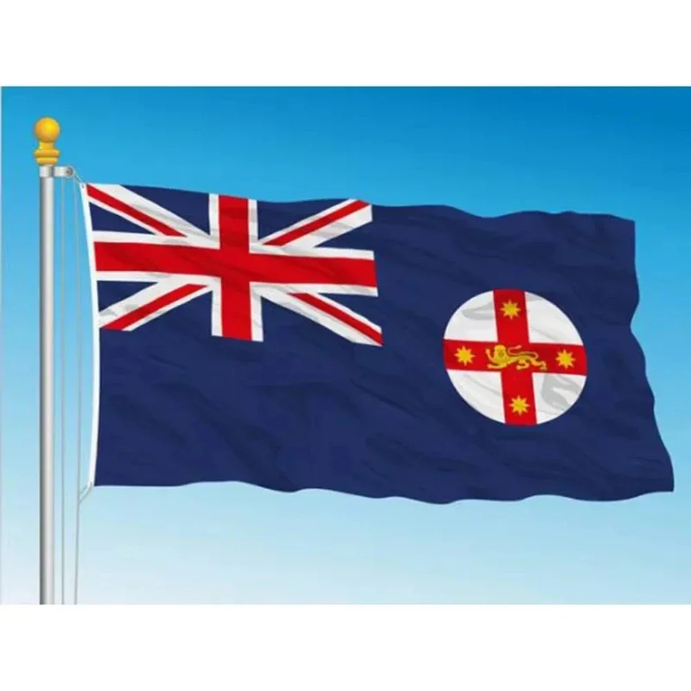 2x3ft 150x90cm New South Wales Royal Flag with Australia and New Zealand Banner