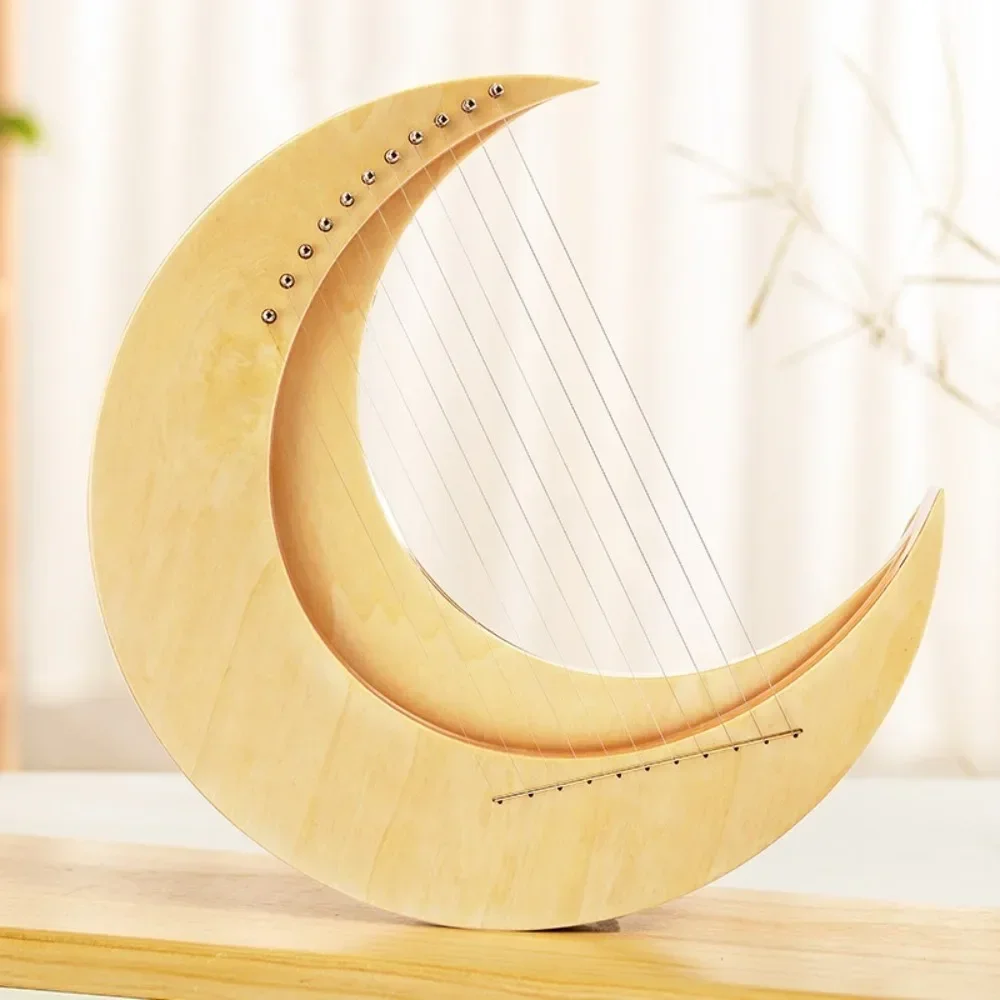 

8 11 15 Strings Lyre Harp Creative Moon Lyre Stringed Instruments Portable Beginner harps professional Musical Instrument Gifts