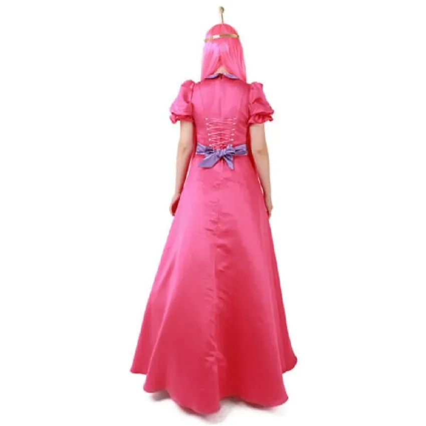 Anime Cosplay clothes bubble gum princess pink dress crown adult female Customized Halloween costumes