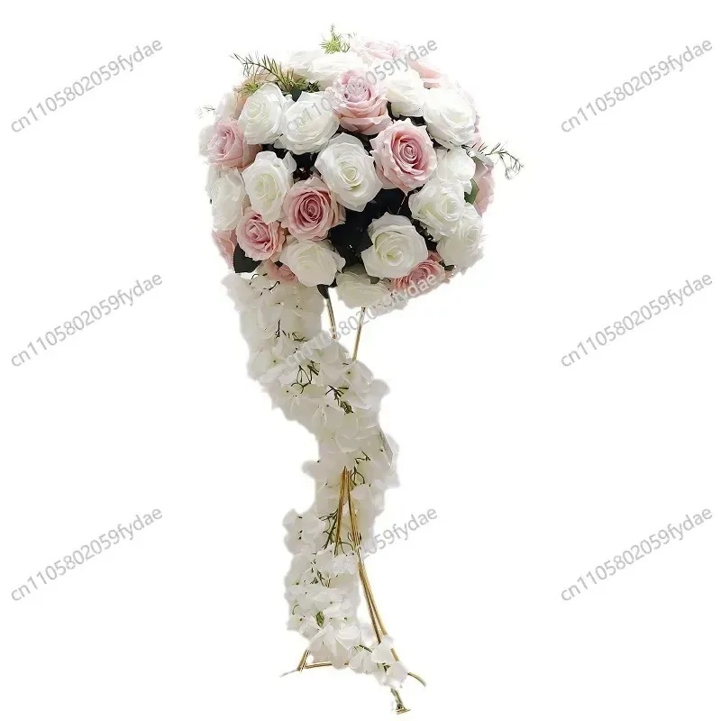 Fake Flower Ball Ornament Prop Finished Product, Artificial Rose Ball, Decorative Simulated Flower Ball