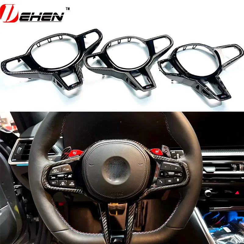 

Suitable for BMW's new 3 Series 5 Series 2467 Series X1X3X4X5X6 modified M3 M4 CS carbon fiber steering wheel cover