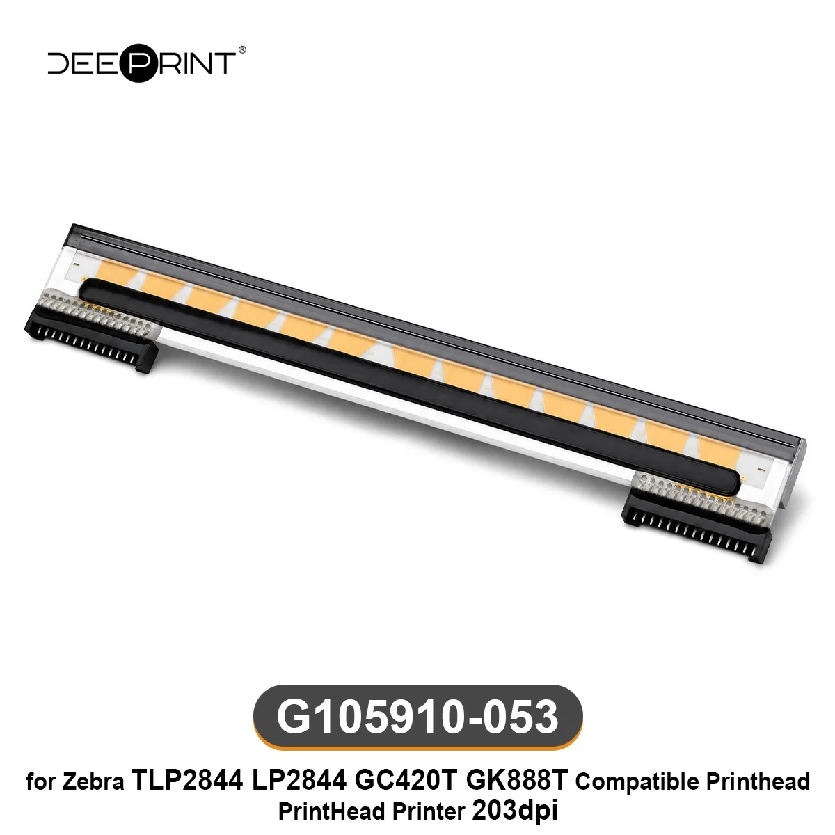 G105910-053 203DPI Thermal Printhead for Zebra TLP2844 LP2844 GC420T GK888T Barcode Label Printers Print Head | 3-month warranty