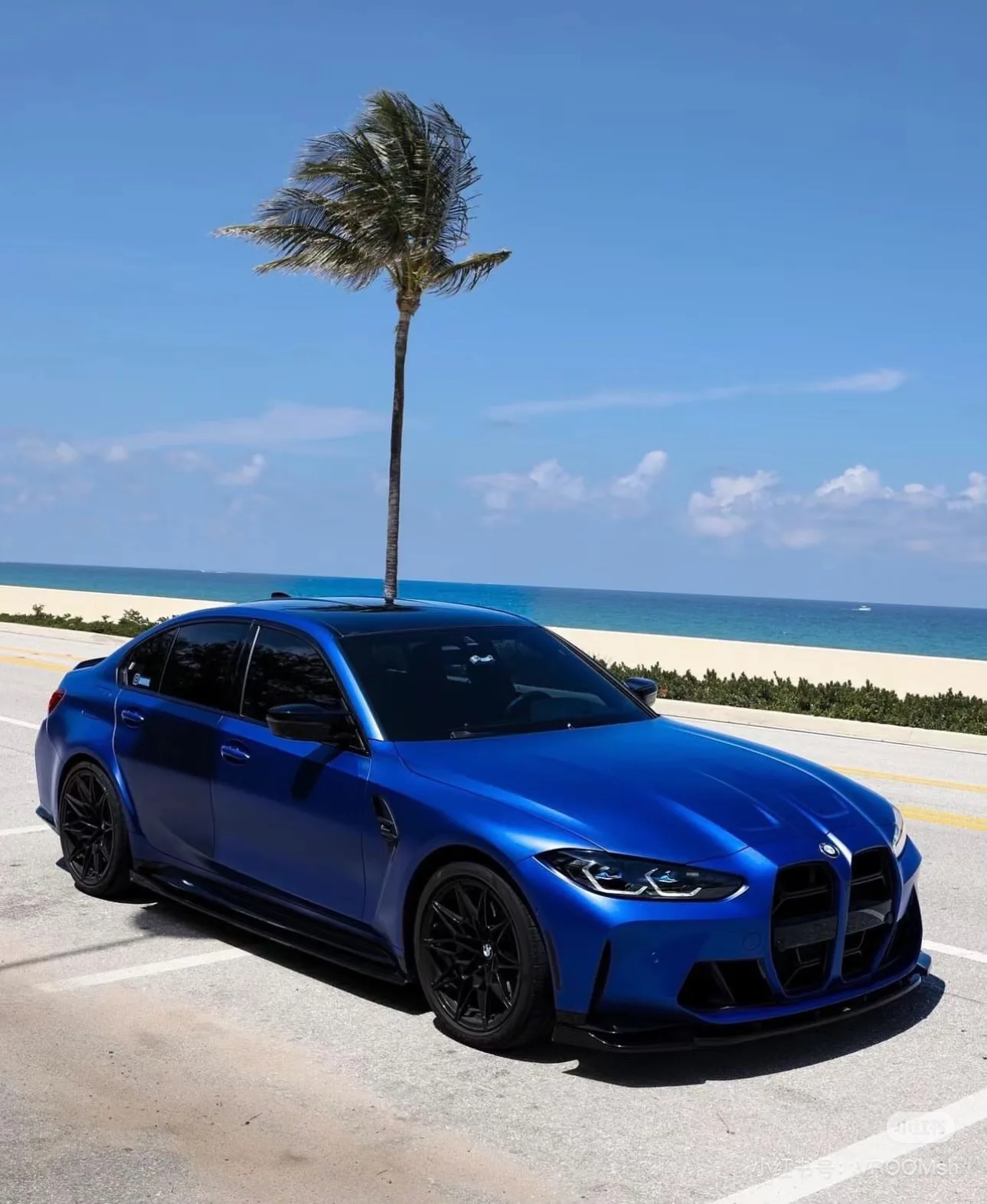 Premium Matte Satin Metallic Blue Vinyl Wrap Film Auto Aufkleber Aufkleber mit Air Release selbstklebend – Detail 6