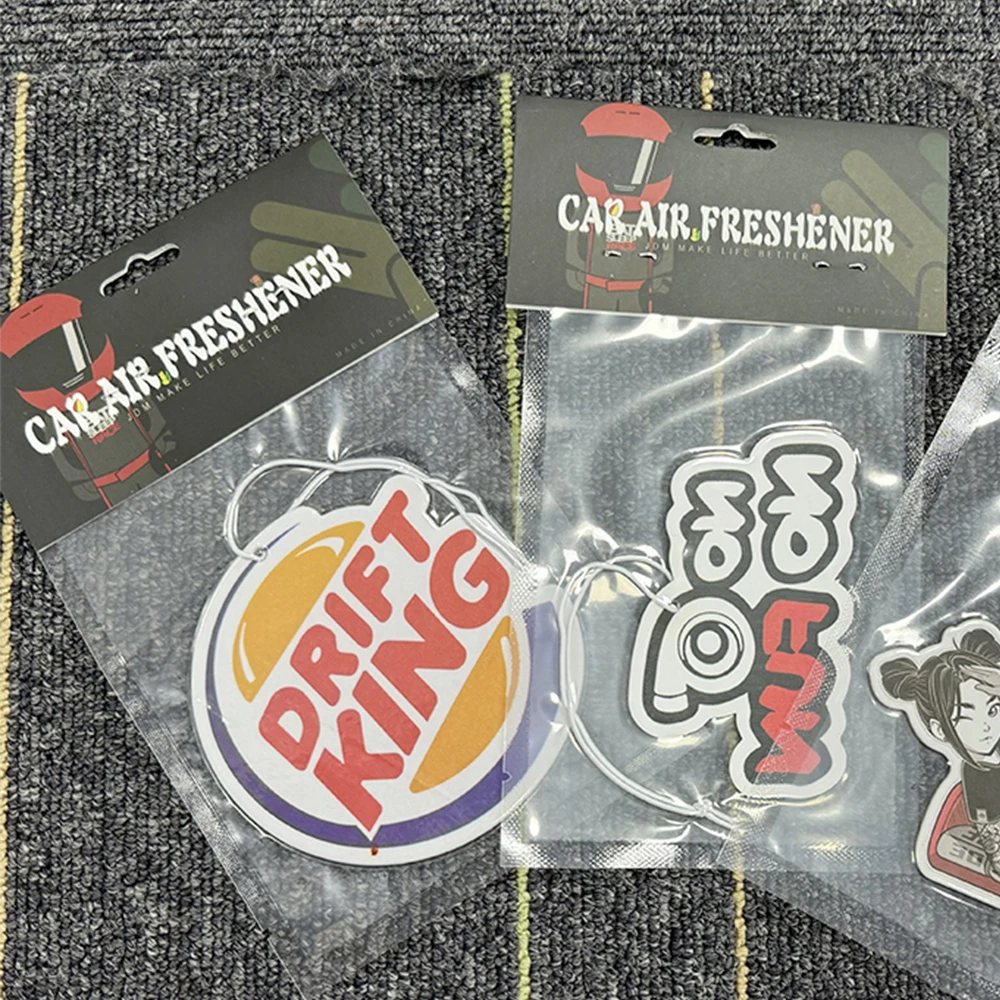 JDM معطر هواء معلق للسيارة ، عطر ورقي بمرآة الرؤية الخلفية ، قلادة ورقية صلبة توربو توابل ، ملحقات عطرية للسيارات ، الأحدث