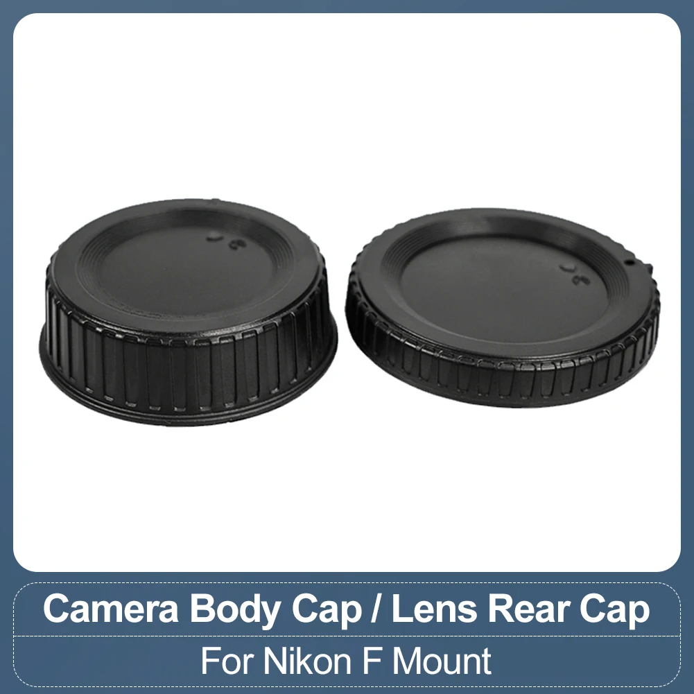 Camera Lens Cap for Nikon F Mount SLR Camera Body Cap Lens Rear Cap D800 D850 D910 D7200 D7300 D7500  D810 D5200