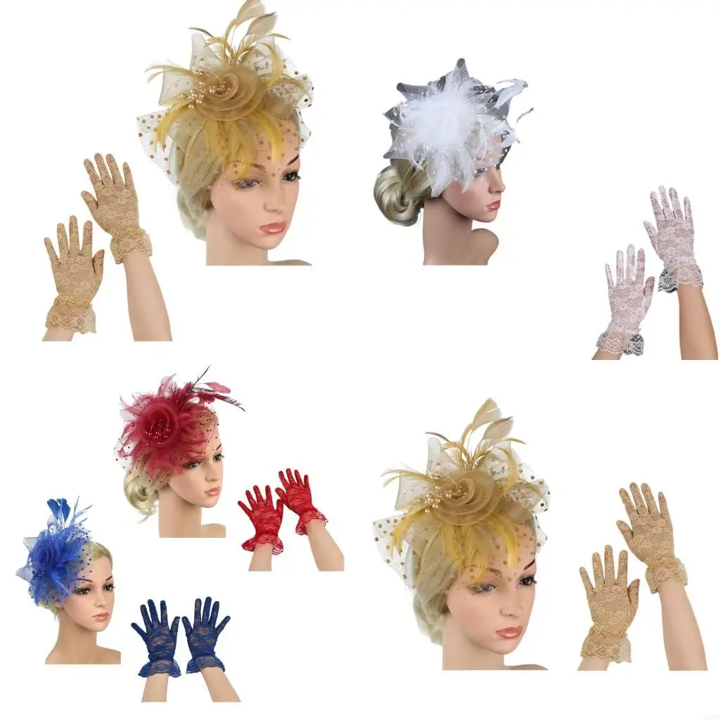 

Шляпа-таблетка из кружева со съемной сетчатой ​​вуалью для свадебных вечеринок в стиле Дерби