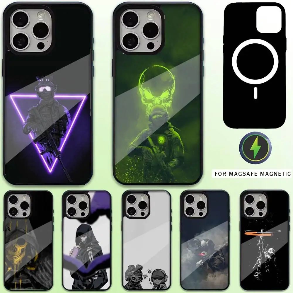 

Army Special Forces G-Ghost Phone Case For iPhone17,16,15,14,13,12,11 Plus,Pro Max Magnetic For Magsafe Wireless Charging