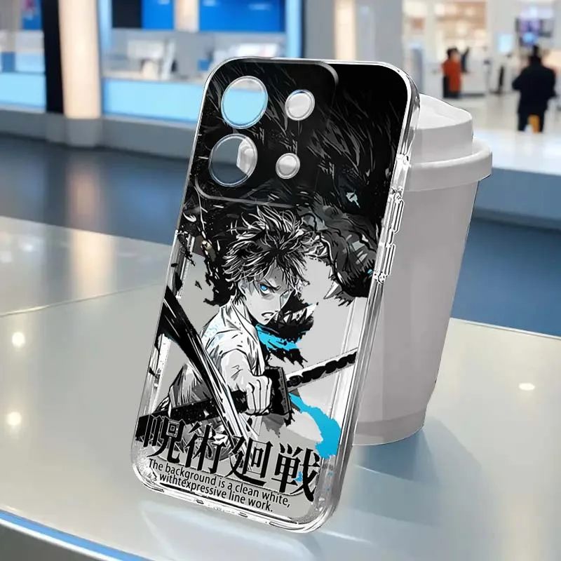 

Satoru Gojo Jujutsu Kaisen Cool Phone Case For Xiaomi Mi 17 15 15T 14 14T 13 12 12S 12T 11 Lite Pro Max 5G Transparent