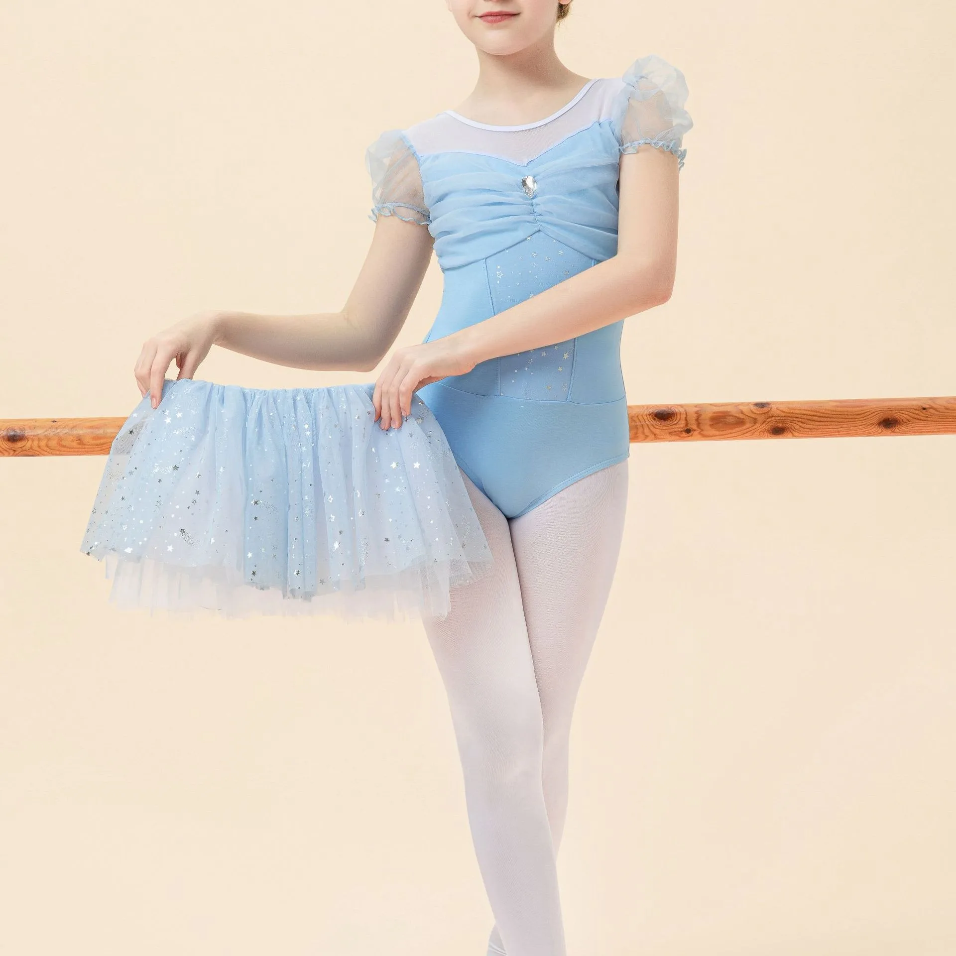 Costume da ballo - Set completo da ballo per bambini in stile principessa - Abbigliamento per balletto e body performance per bambini
