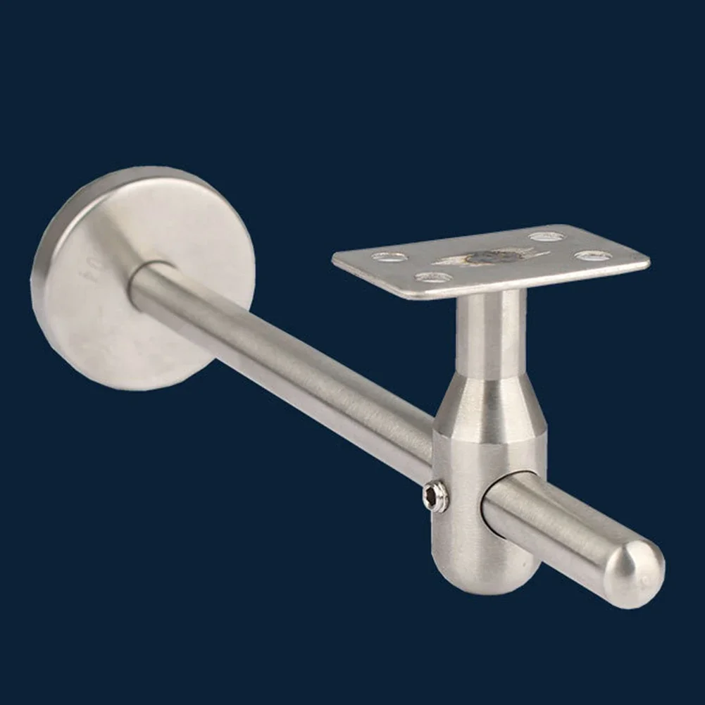 دعامات درابزين الدرج مع دعامة جدارية من الفولاذ المقاوم للصدأ قابلة للتعديل وقاعدة سميكة لدعم الدرج القوي والأمان