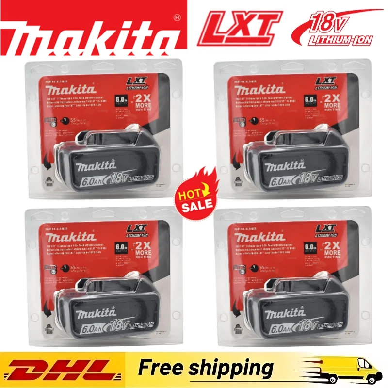 

Original 3C certified 18V Makita 6Ah battery for replacing Makita Power Tools BL1830B BL1850B BL1860B BL1815 lithium battery