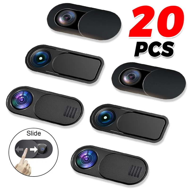 웹캠 커버 셔터 자석 슬라이더 플라스틱 카메라 커버 아이패드 태블릿용 웹 노트북 PC 카메라 휴대폰 렌즈 사생활 보호 스티커