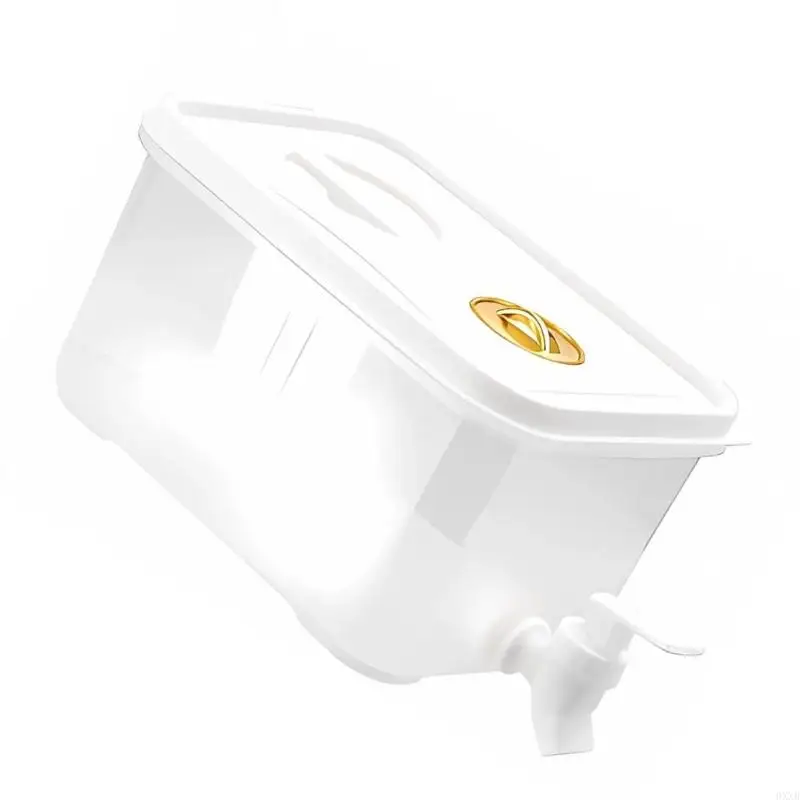 Large Capacity Beverage Pitcher For Refrigerator 5L Visible Water Storage Jugs With Stable PP Tap Design 0XXB