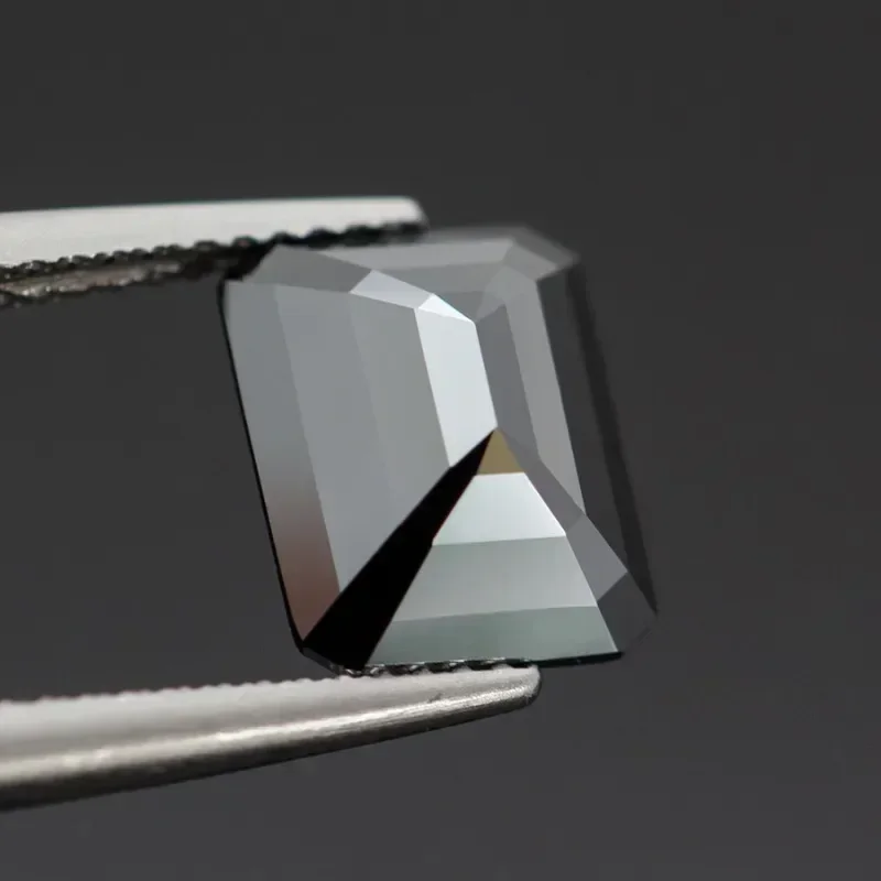 مويسانيتي حجر اللون الأسود الطبيعي قطع الزمرد سحر الأحجار الكريمة عقد دي اي واي أقراط المواد الرئيسية مع شهادة #5
