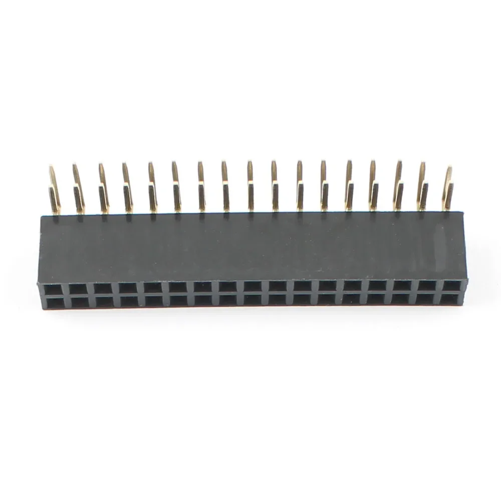 

50pcs 2.54mm Pitch 2x17 34 Pin Female Double Row Right Angle Pin Header Strip