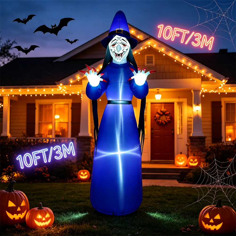 halloween-magic-witch-inflatable-toy-10ft-3m-halloween-outdoor-holiday-party-diy-decor-courtyard-lawn-led-thrilling-ornament
