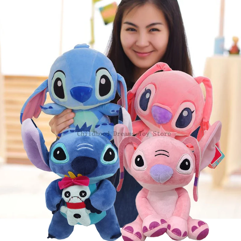 

Hot Kawaii Disney Stitch Plush Doll Toys Cute Anime Lilo & Stitch Stuffed Plush Dolls Kids Birthday Christmas Gift Children Toy