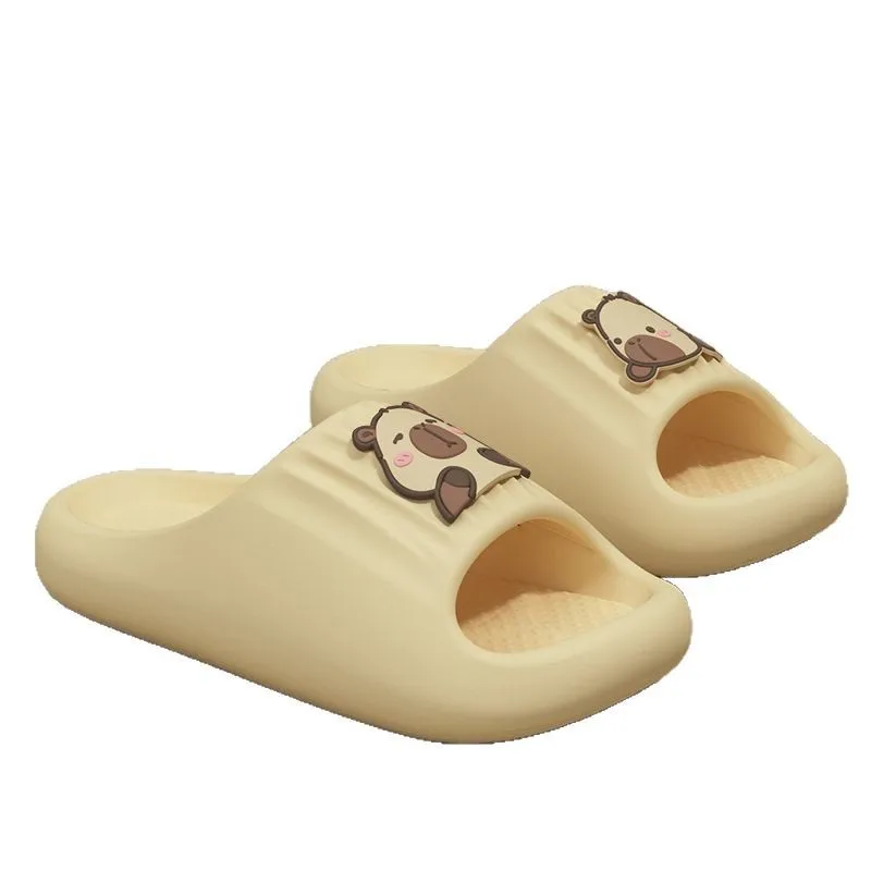 Simpatiche pantofole Kapibara ~ EVA per uomo e donna 2025 primavera ed estate nuove coppie moda casa pantofole antiscivolo con suola morbida