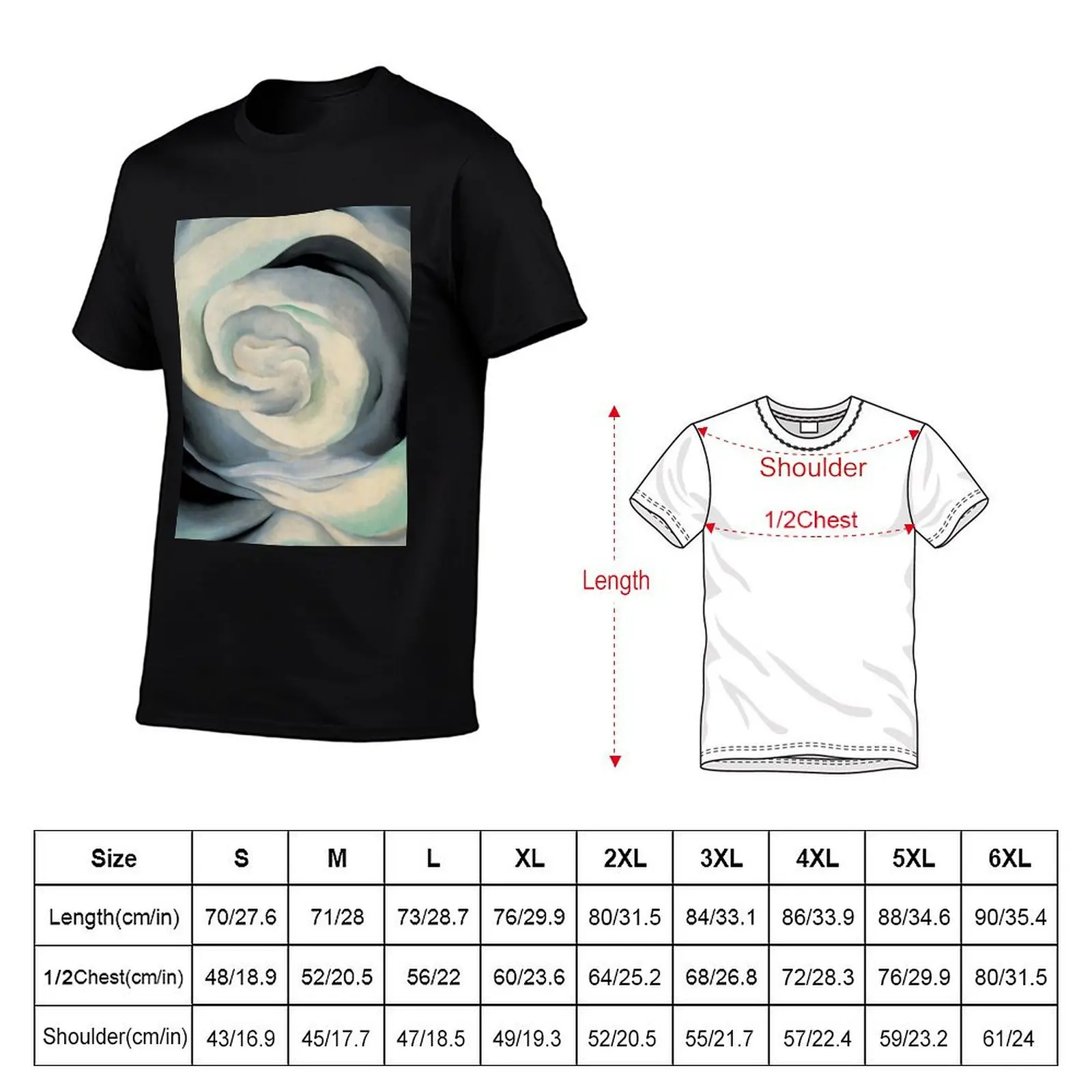 Georgia Flowers Abstract T-Shirt Plus Size Lightweight Top
