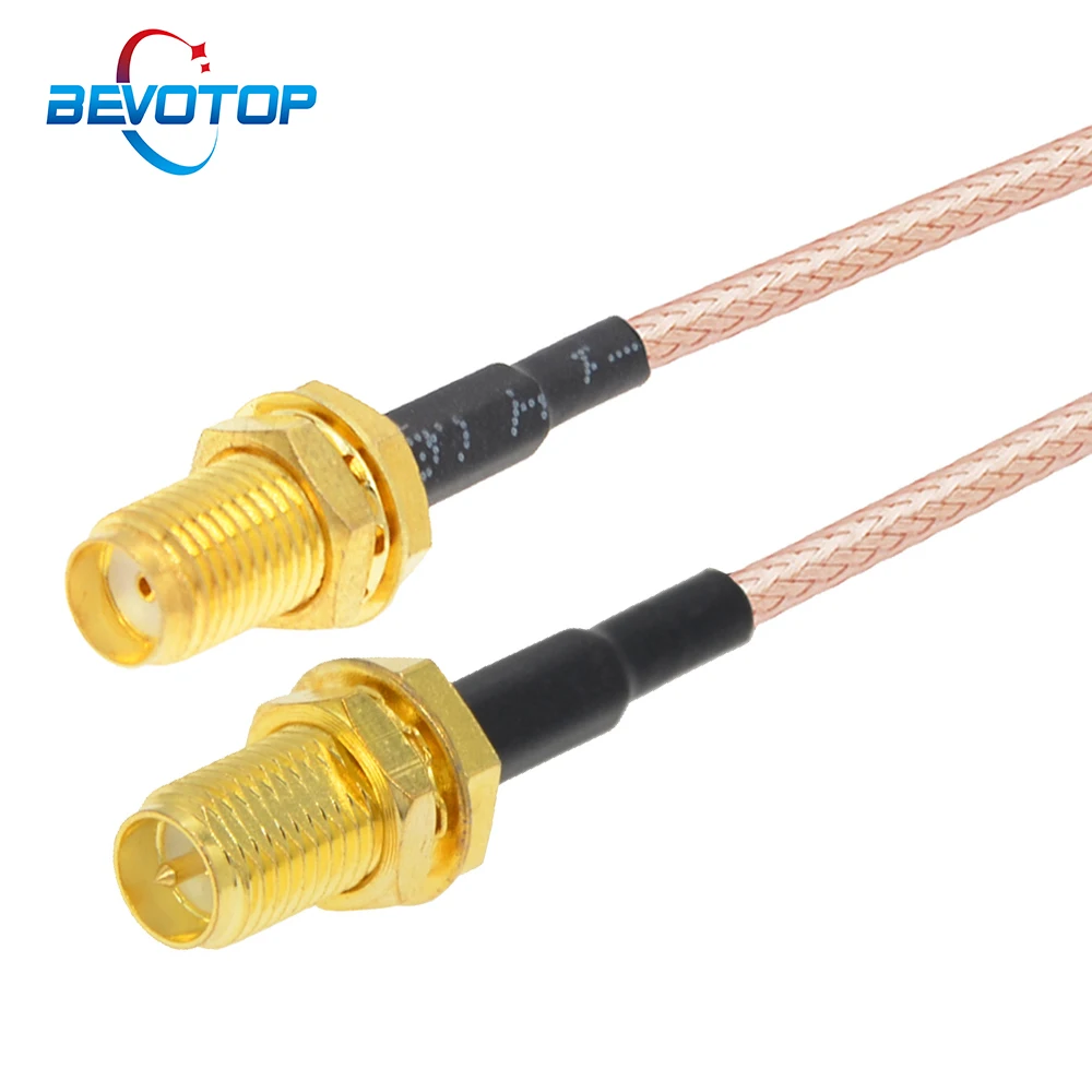 2pcs SMA Female to RP SMA Female WiFi Router Antenna Extension Cable RG316 RF Coaxial Cable Custom Coax Pigtail Jumper Cable