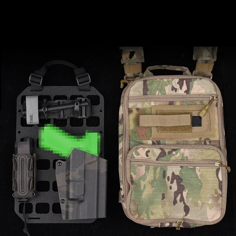 

MOLLE Panel Storage Plate 8X 12.5 Inch With Carry Handle Backpack&Wall Accessories Organize Hunting Gear