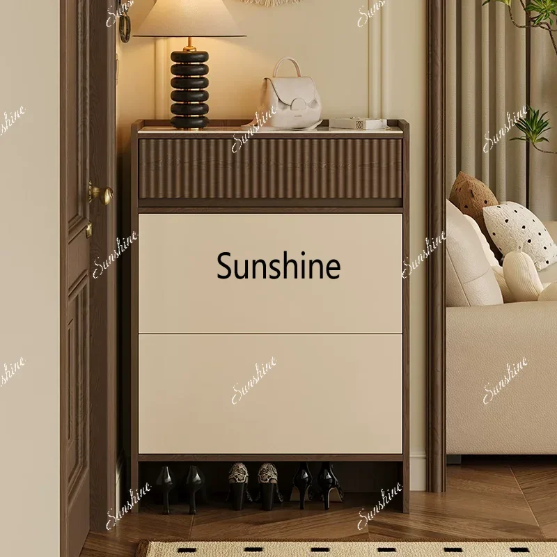 Display Storage Shoe Shelf Living Room Living Room Modern Vertical Slippers Designer Shoe Cabinet Luxury Muebles Home Furniture