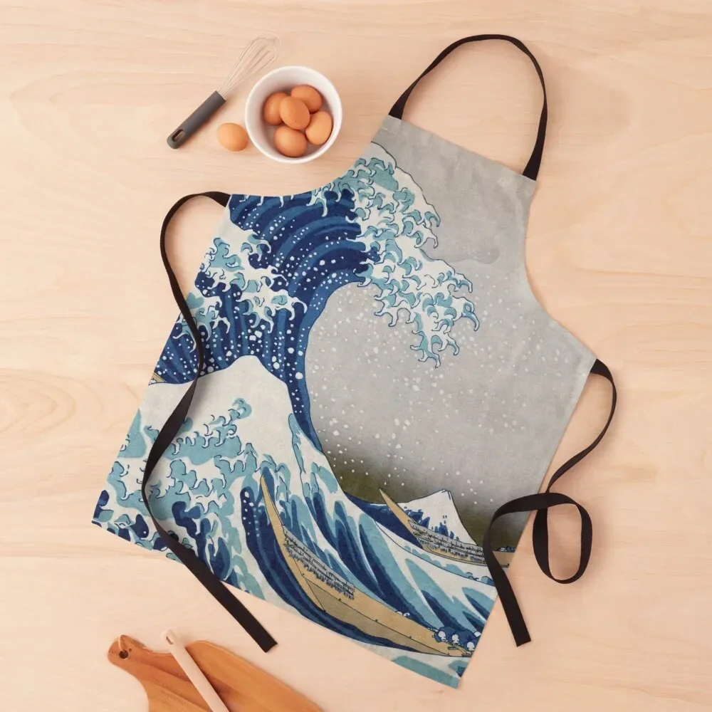 

Under the Wave off Kanagawa - The Great Wave - Katsushika Hokusai Apron Kitchen For Women household woman Apron