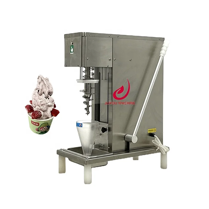 Mixed Flavor Ice Cream Machine Fresh Fruit Mixed Frozen Yogurt Ice Cream Machine