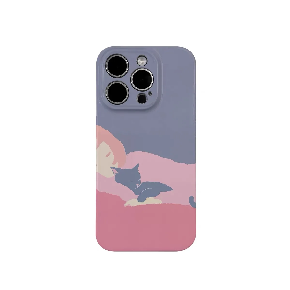 

Pink Hugging A Kitten Phone Case for IPHONE 17 Air 16E 15 PROMAX 14 Plus 13 12 MINI 11 PRO 16Plus XR XS MAX Acrylic Phone Cover