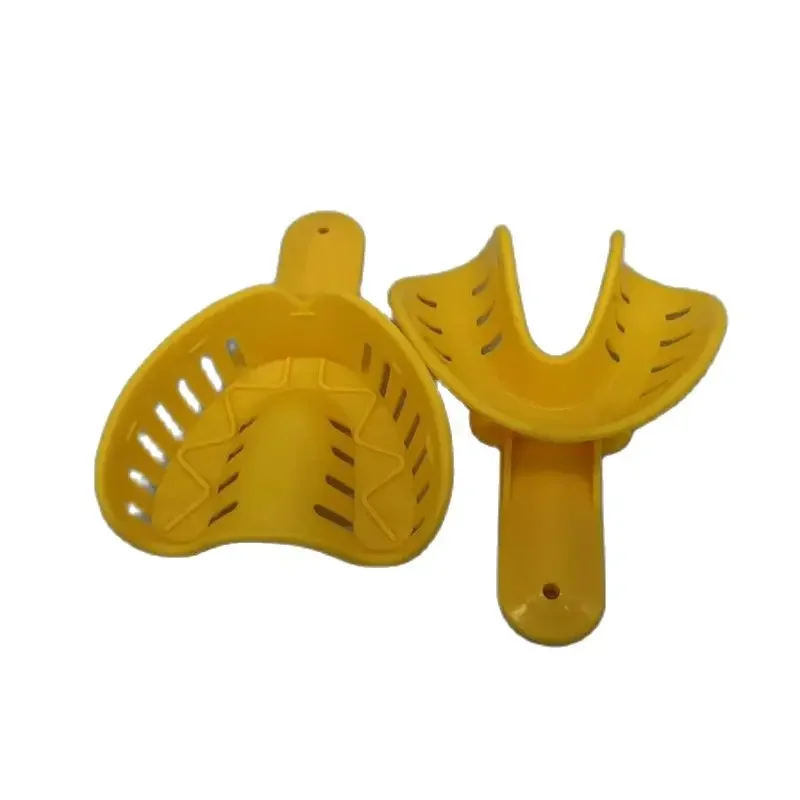 TOMENTY 12Pcs Dental Disposable Plastic Impression Trays  Adult And Children  Central Supply Materials Teeth Holder Oral Tools