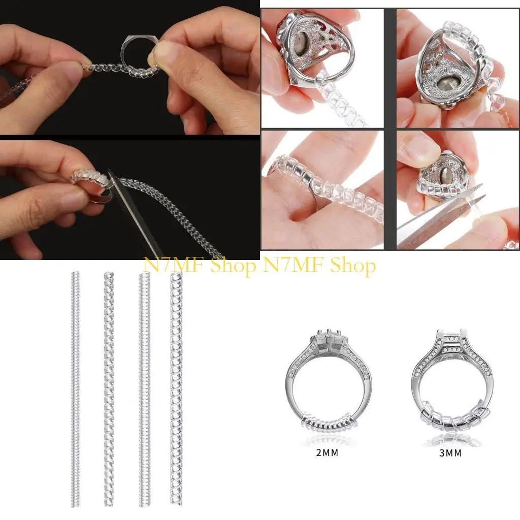 

N7MF Spirals Tightener Set for Loose Rings 4 Sizes 12 Pack Smaller Adjuster Connector