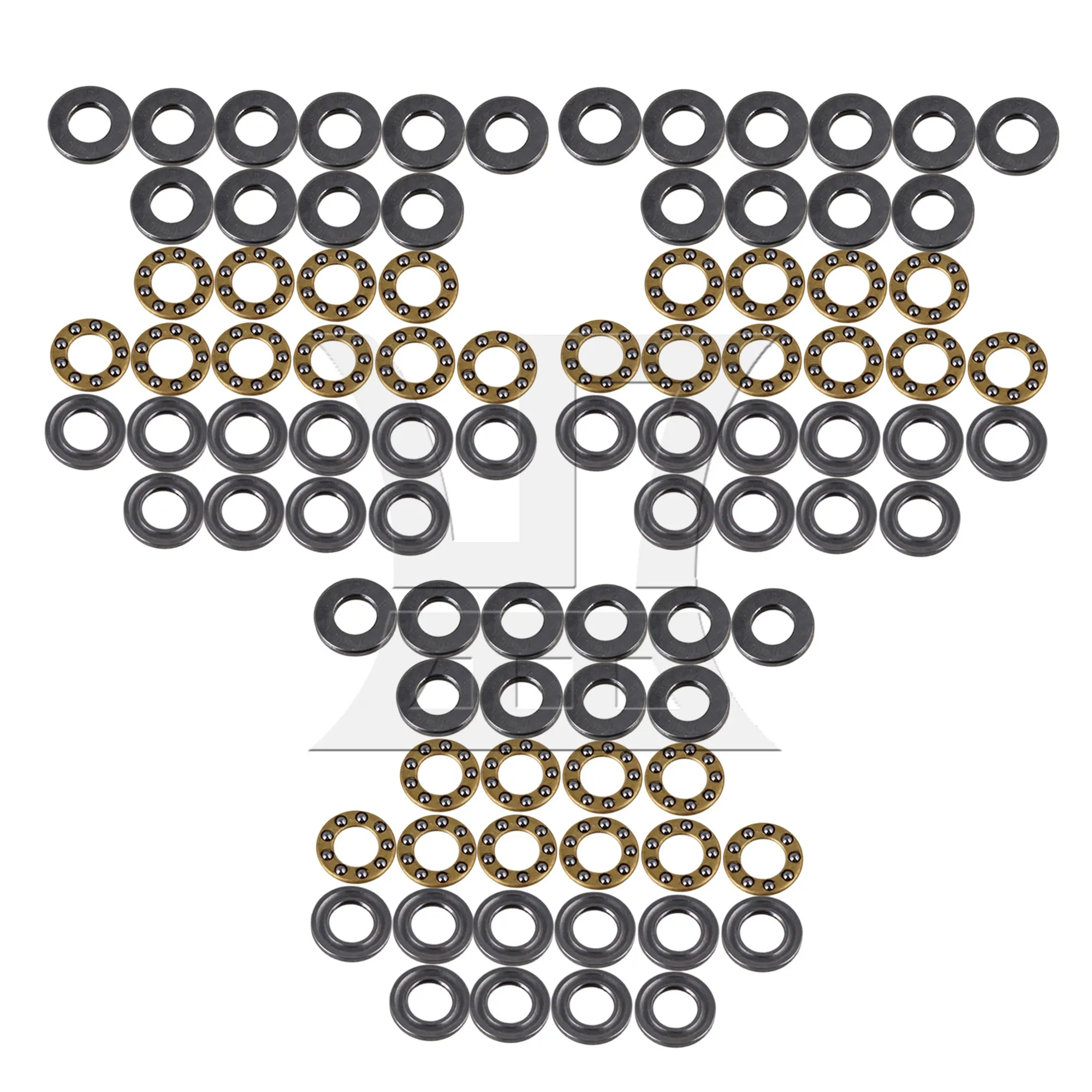 

CNBTR 30 шт. миниатюрные серебряные стальные шарикоподшипники F5-10M 0,5x1x0,4 см