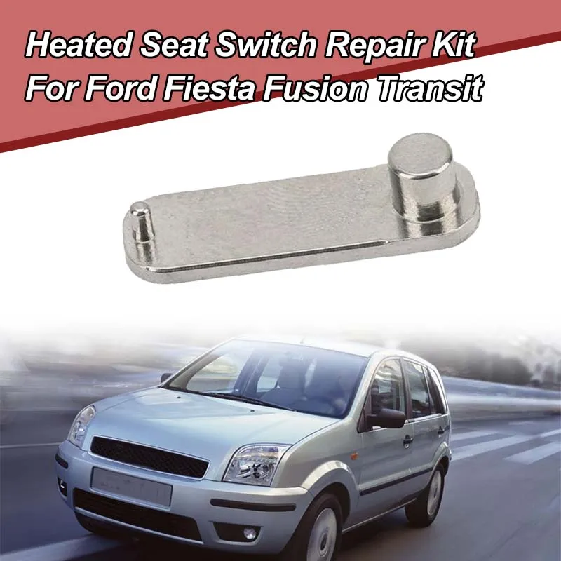 1/2PCS Front Seat Heating Button Switch Repair Kit Stainless Steel Silver For Ford Fusion Fiesta Escort Transit MK8  #6706942