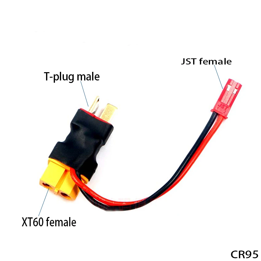 1PCS Model Ship XT60 T Plug+JST Female LED light Strip Power Supply line Battery Extension Cable Connector