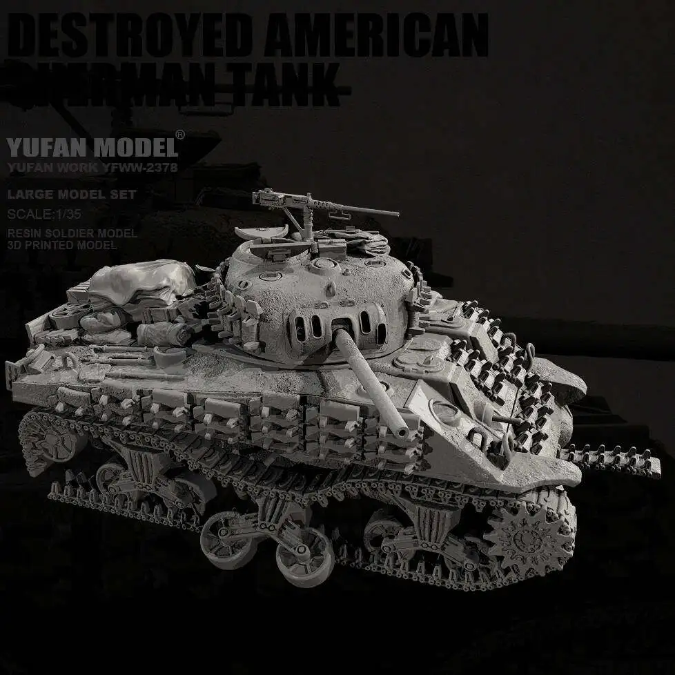 1/35 Tank resin model colorless self-assembled YFWW-2378/3D