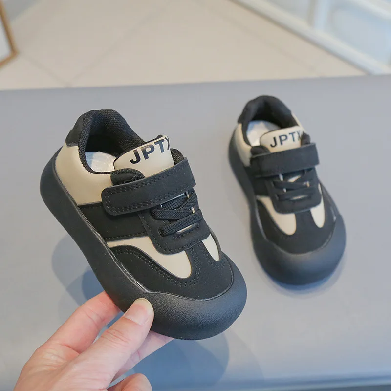 Baby Kids Walking Shoes Non-slip Soft Sole Boys Girls Trainer Shoes Toes Capped Anti-kicked 2025 New Fashion Children Sneakers