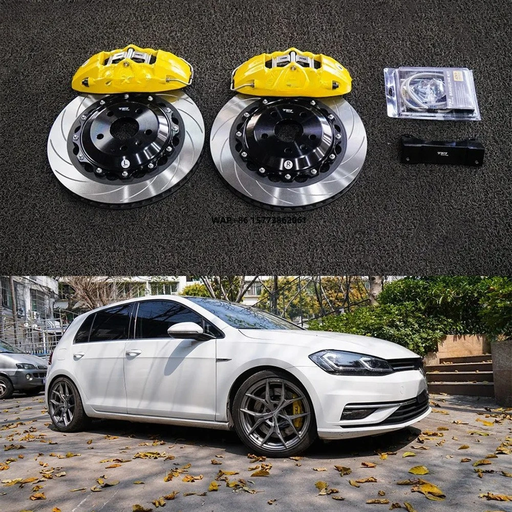 

Front Big Brake Kit P40NS 4 Piston Caliper With 330*28 mm Rotor BBK Auto Brake System for Golf 7 17 Inch Car Rim