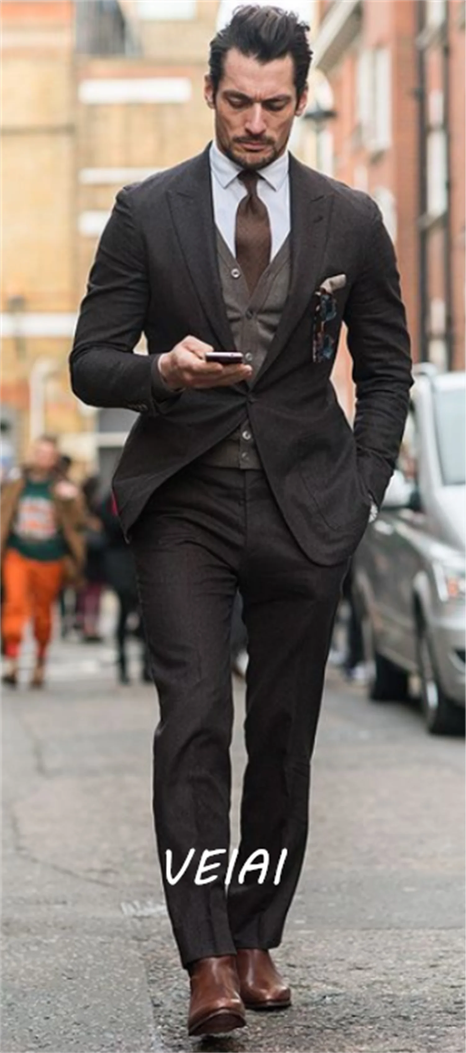 

Новое поступление по индивидуальному заказу, костюмы для жениха, Slimкостюм мужской, свадебное платье, платье для выпускного вечера, деловые костюмы, костюмы для вечеринок, 3-х шт.