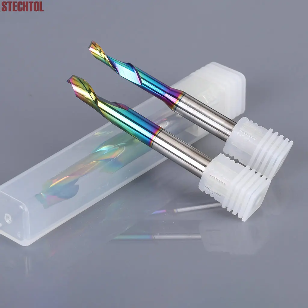 8mm Single Flute High Speed Steel Milling Cutter CNC Profile Router Bit HSS Endmill Aluminum Cutting Tools for Engraving Machine