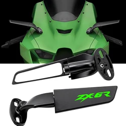 For Kawasaki Ninja ZX-6R ZX 6 R ZX6R 2009-2014 2008 2015 2016 2017 2018 2019 2020 Motorcycle CNC rearview mirror fixed wing