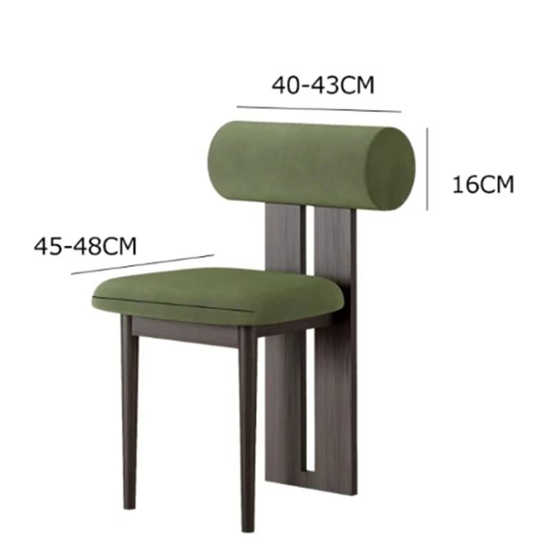 

Velvet Chair Covers Cylinder Backrest Hippo Chair Cover Split Cylindrical Back Seat Dining Chair Protector Slipcover Home Decor