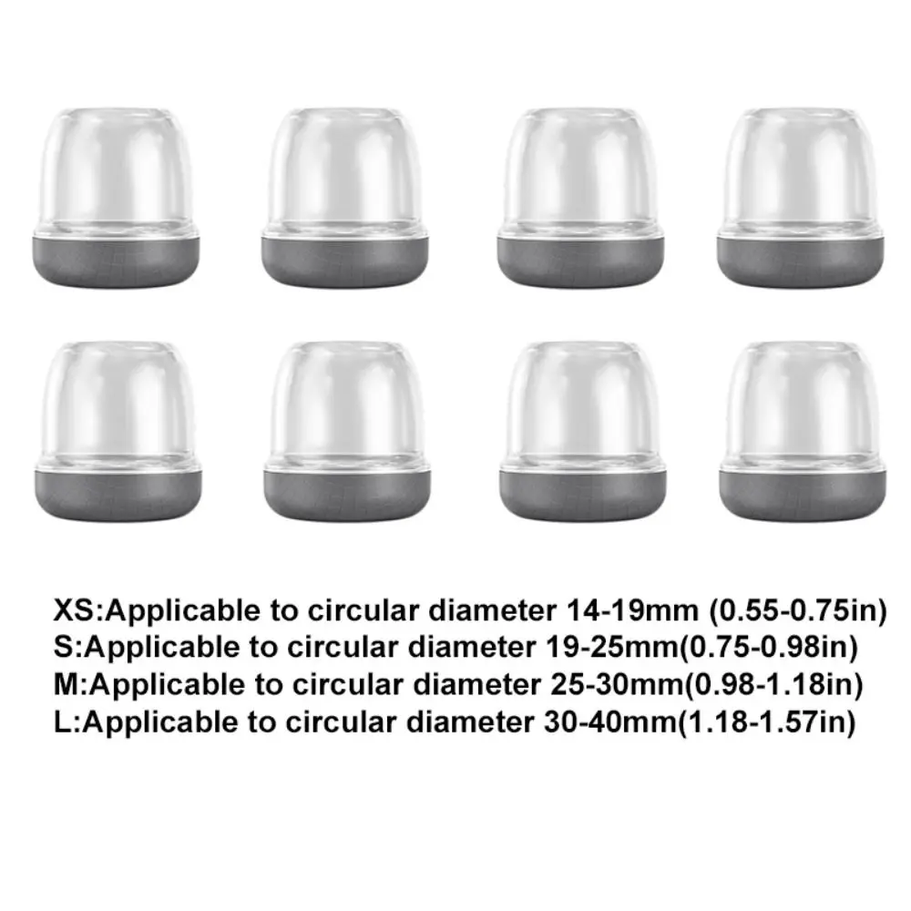 8 Pcs Non-slip Chair Leg Protector Pad Wear-resistant Thickened Chair Leg Silent Mat Avoid Sticky Hair Resilient Chair Leg Cover