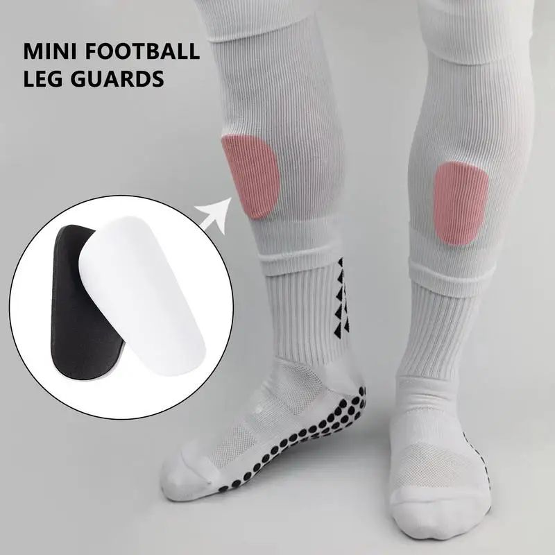 Mini Shin Pad para Treinamento de Futebol Protetor Anti-Colisão Durável Protetor de Perna de Futebol Mangas de Bezerro Shin Guard Adulto Meia de