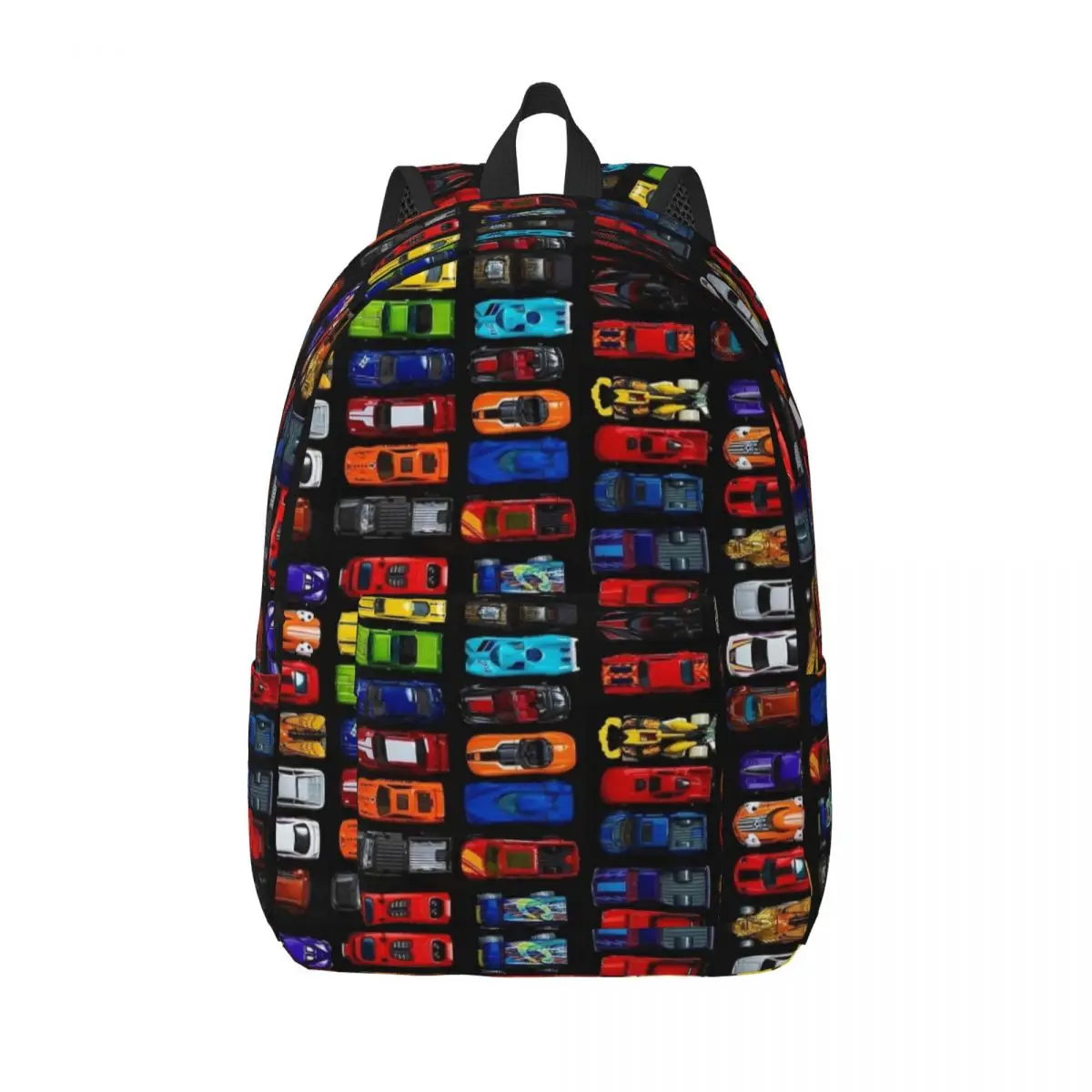 Cars And Construction Truck Backpack Middle High College School Student Book Bags Teens Canvas Daypack Outdoor