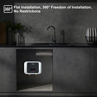 220V/110V Electric Instant Tankless Water Heater 3500W/5500W Wall-Mounted Heaters for Bathroom Shower Home Kitchen Under Sink