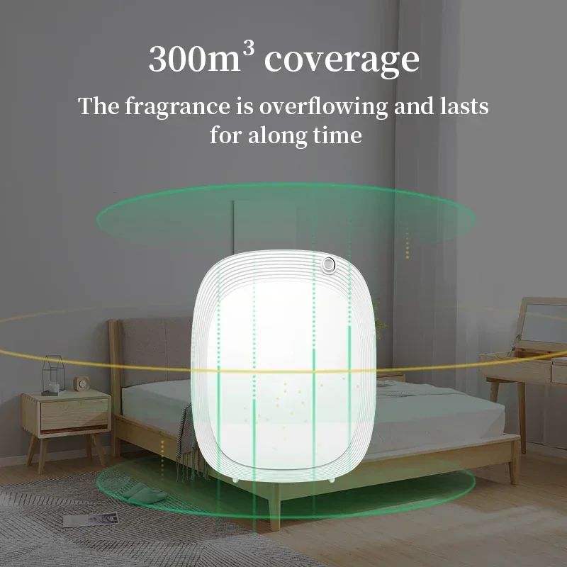 300m ³ Aroma Diffusor Zimmer Duft Geruch Distributor Hause Lufterfrischer Hotel Büro Luftreiniger Aromatischen Oasi Batterie Version