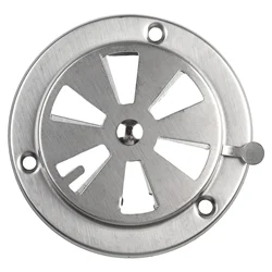 Stove Air Vent BBQ Grill Exhaust Vent Stove Stainless Steel Round Ducting Vent Adjustable Replacement Parts